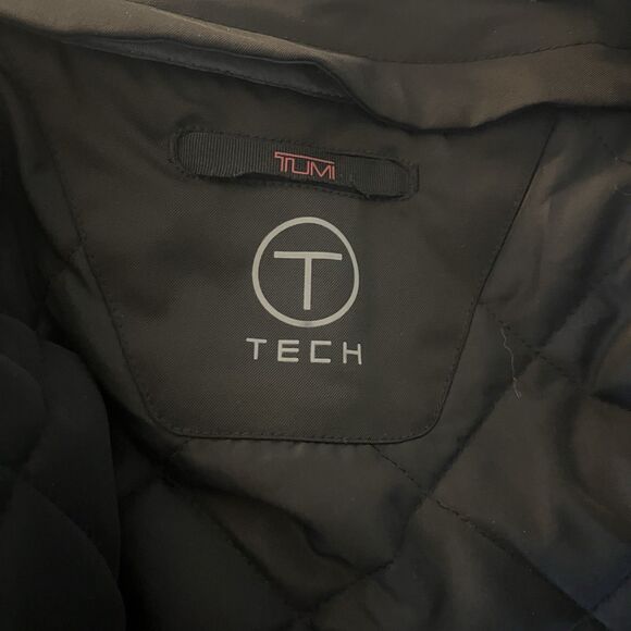 Tumi T-Tech Men’s Essential Gear Rain Coat Jacket Black Mid Length Medium 677344 - Picture 5 of 10